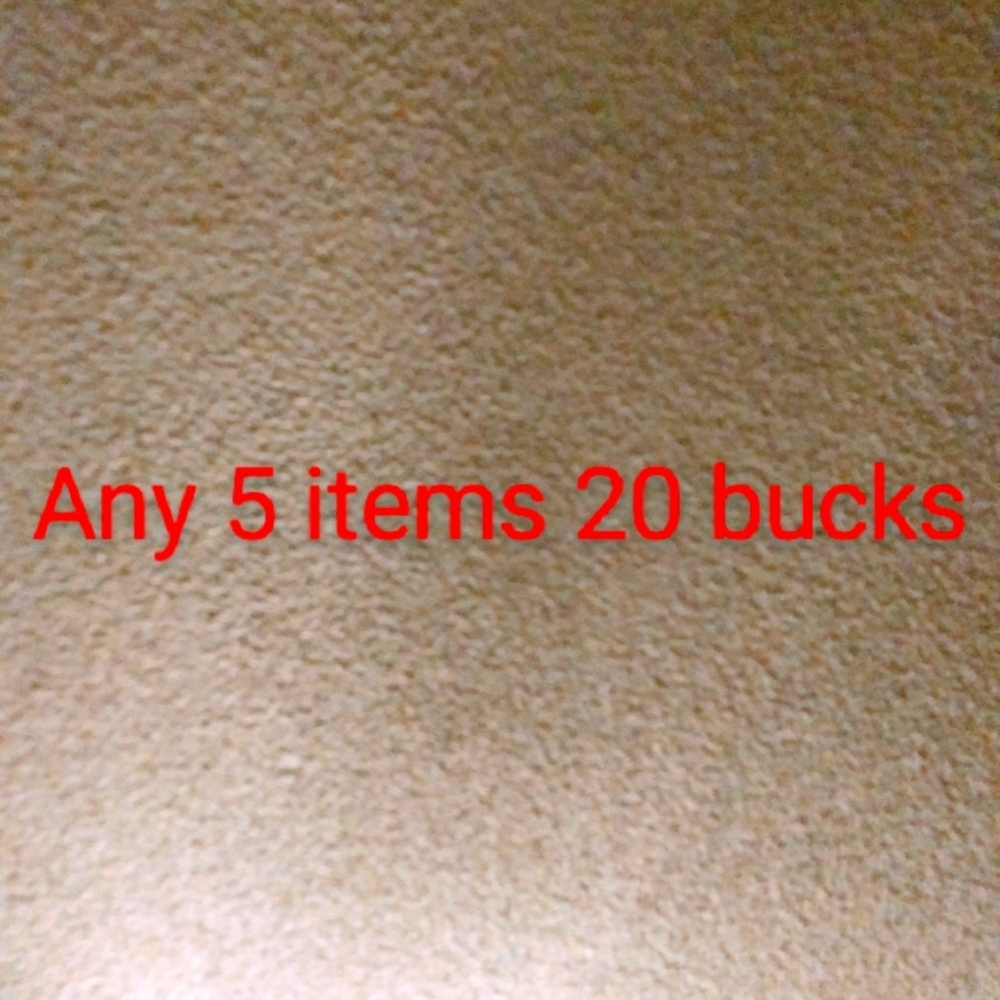 Any 5 items 20 bucks